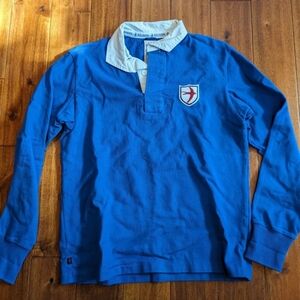 Relwen Rugby Shirt Medium EUC Blue White